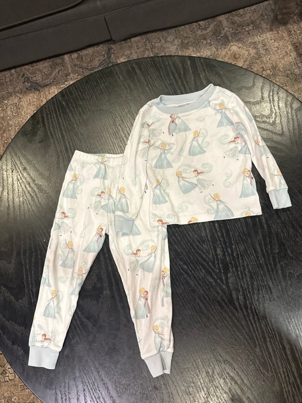 Pottery Barn Kids Disney Frozen Organic Cotton Pajama Set Size 3T
